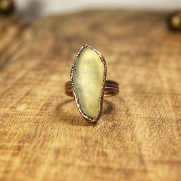 Handmade electroformed copper ring size 9 - Picture 1 of 3